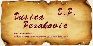 Dušica Pešaković vizit kartica